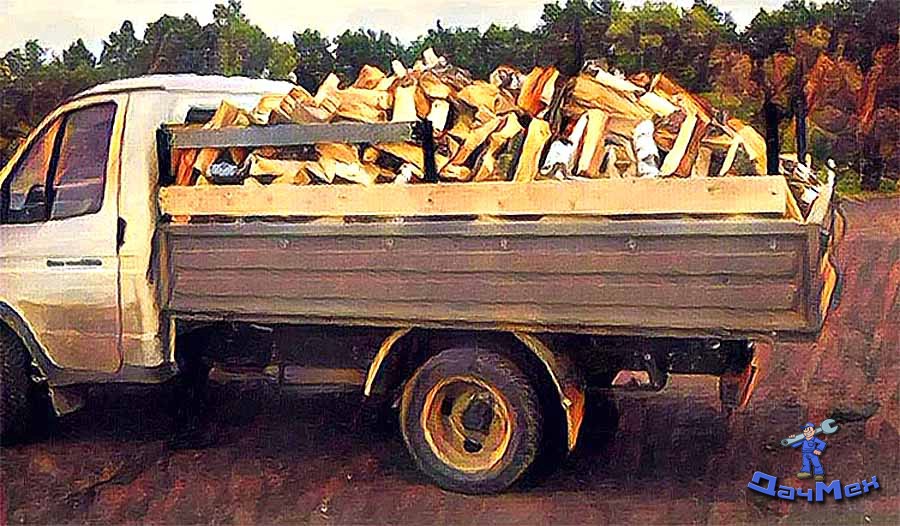 Сколько дров входит в Газель