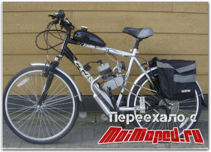 обзор мотора для велосипеда 50cc 80cc - аналога Д6